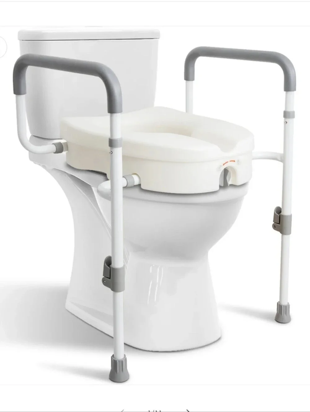 WeHwupe Raised Toiler Seat With Handles For Elderly.